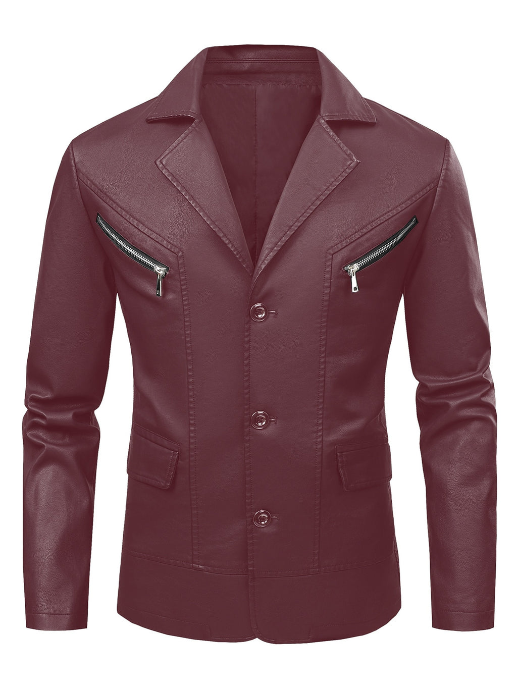 [Pearson OBM] Men'S Casual Jacket, Solid Color Fashion Versatile Suit Jacket, Suitable for Daily Commuting Wear