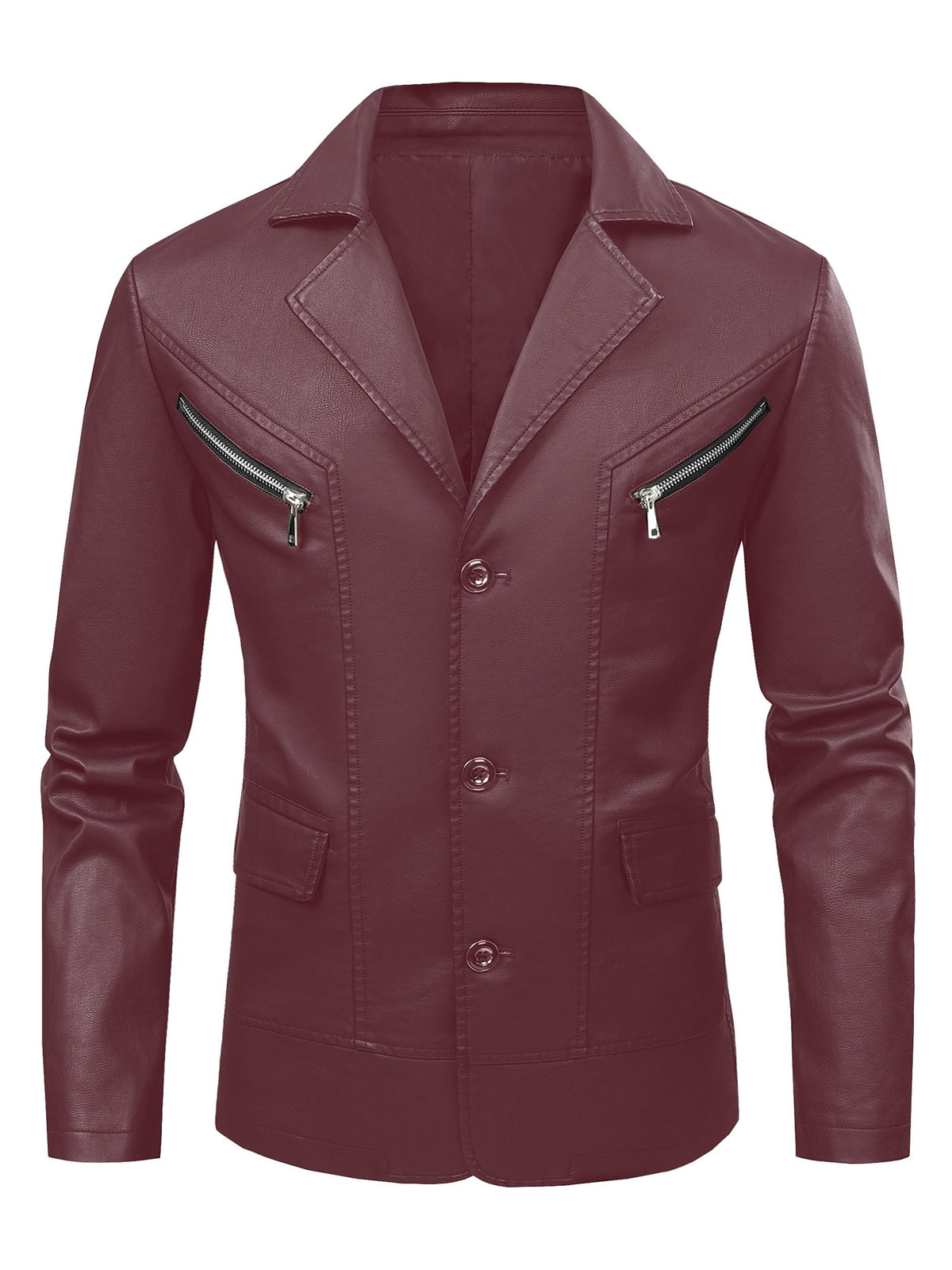 [Pearson OBM] Men'S Casual Jacket, Solid Color Fashion Versatile Suit Jacket, Suitable for Daily Commuting Wear