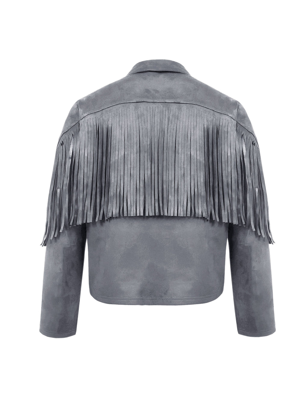 Men'S Faux Velvet Casual Tassel Western Style Coat