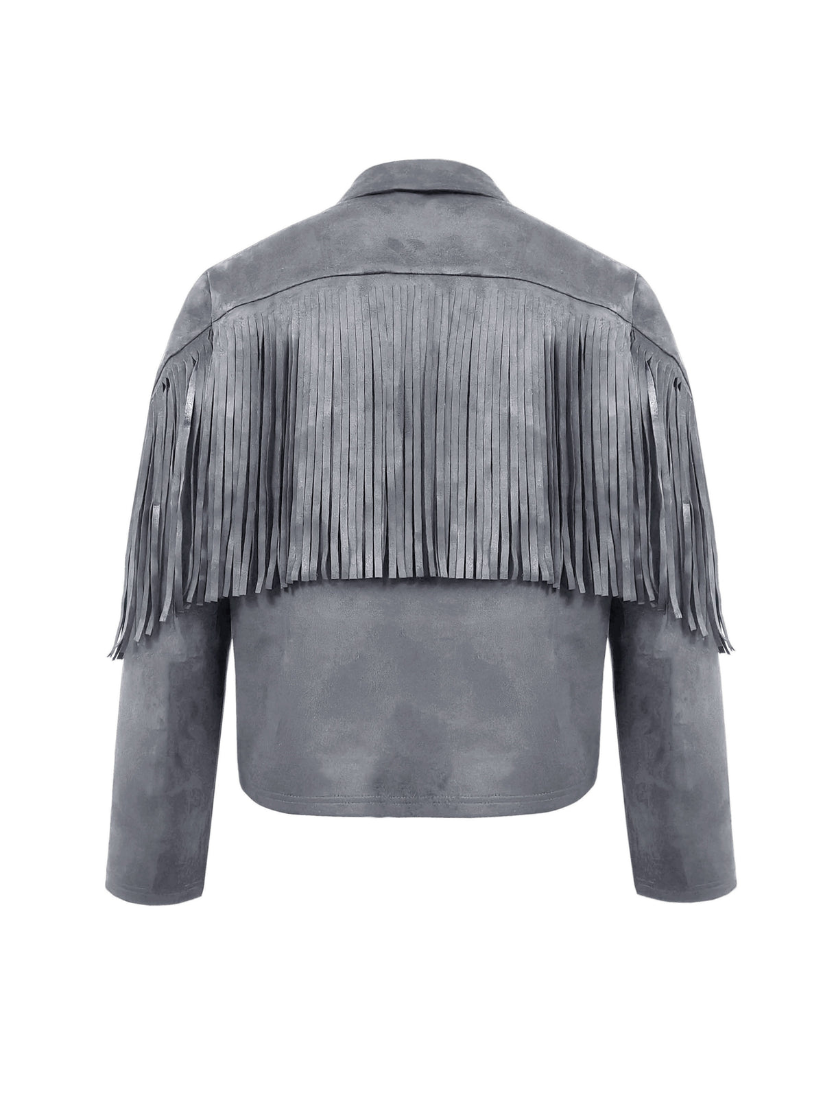 Men'S Faux Velvet Casual Tassel Western Style Coat