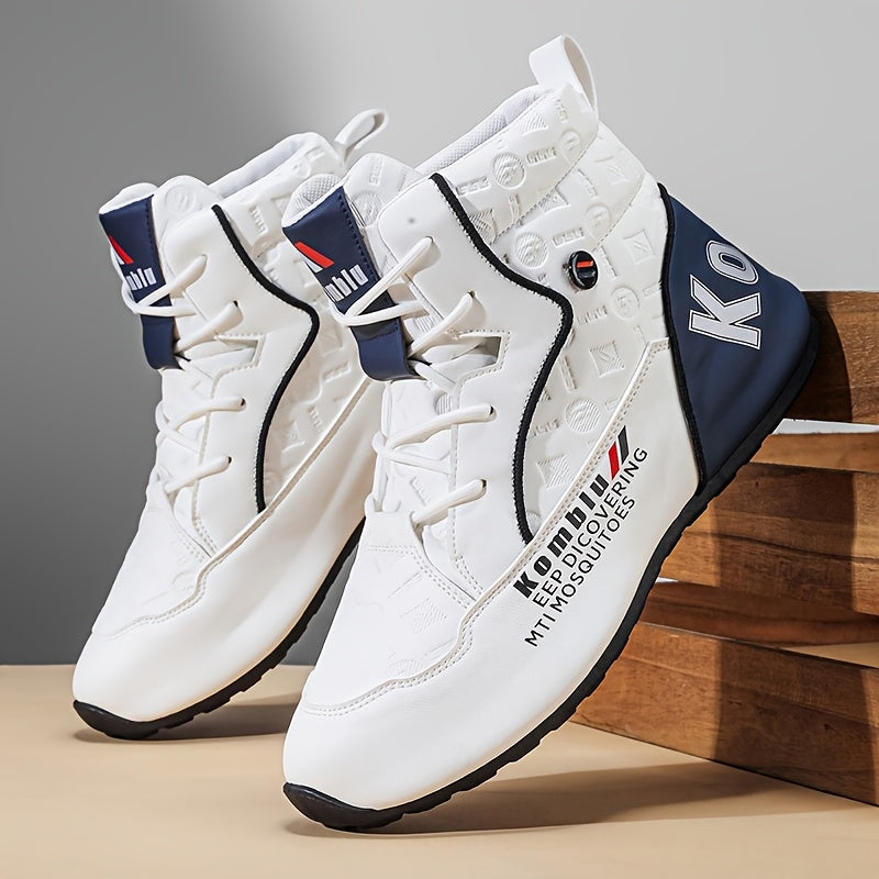A Pair of Men's Fashionable, Comfortable, and Versatile Outdoor Snow Boots, Autumn/winter Outdoor Sports Warm Sneakers