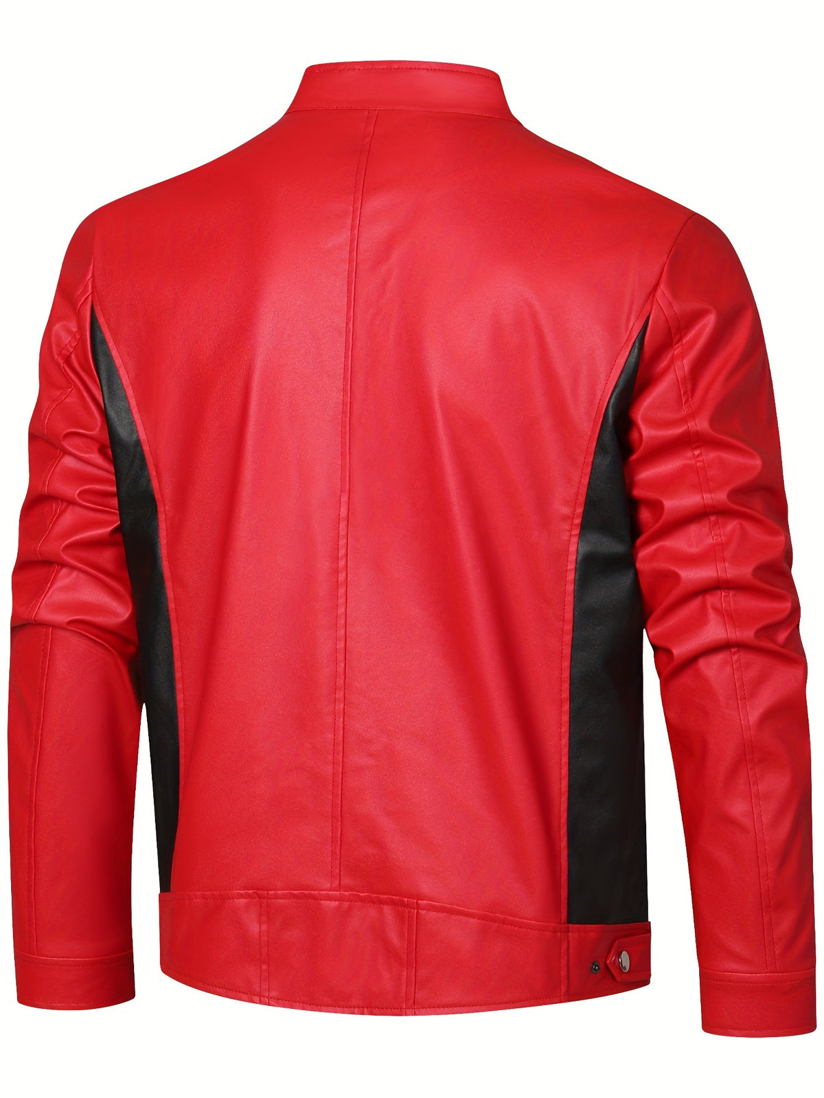 New Autumn/Winter Men's Jacket, European/American Style Motorcycle Jacket, Men's Stand Collar Windproof Winter Outerwear