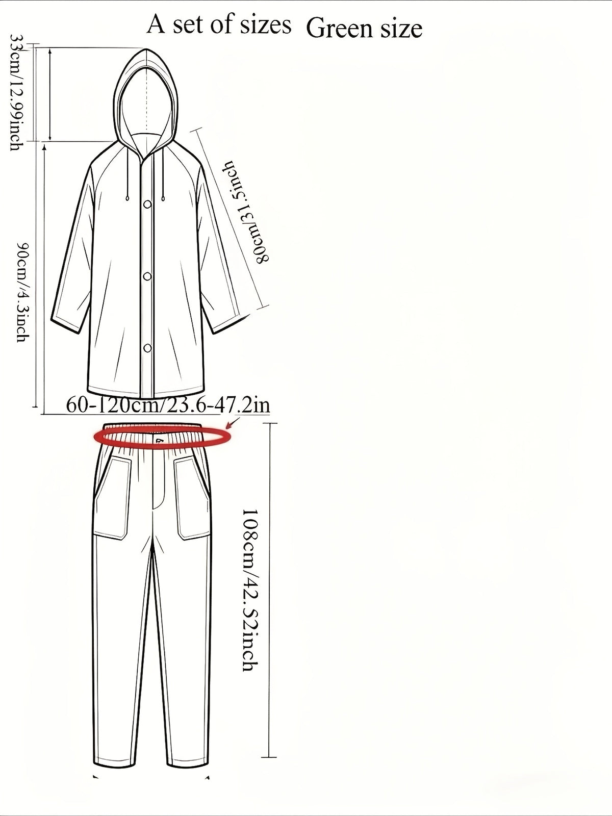 1pc/2pcs EVA Men'S/Women'S Raincoat Single And Set Available, "1pc Raincoat" Or "2pcs Raincoat And Pants", Lightweight Gear, Suitable for Outdoor, Camping, And Travel