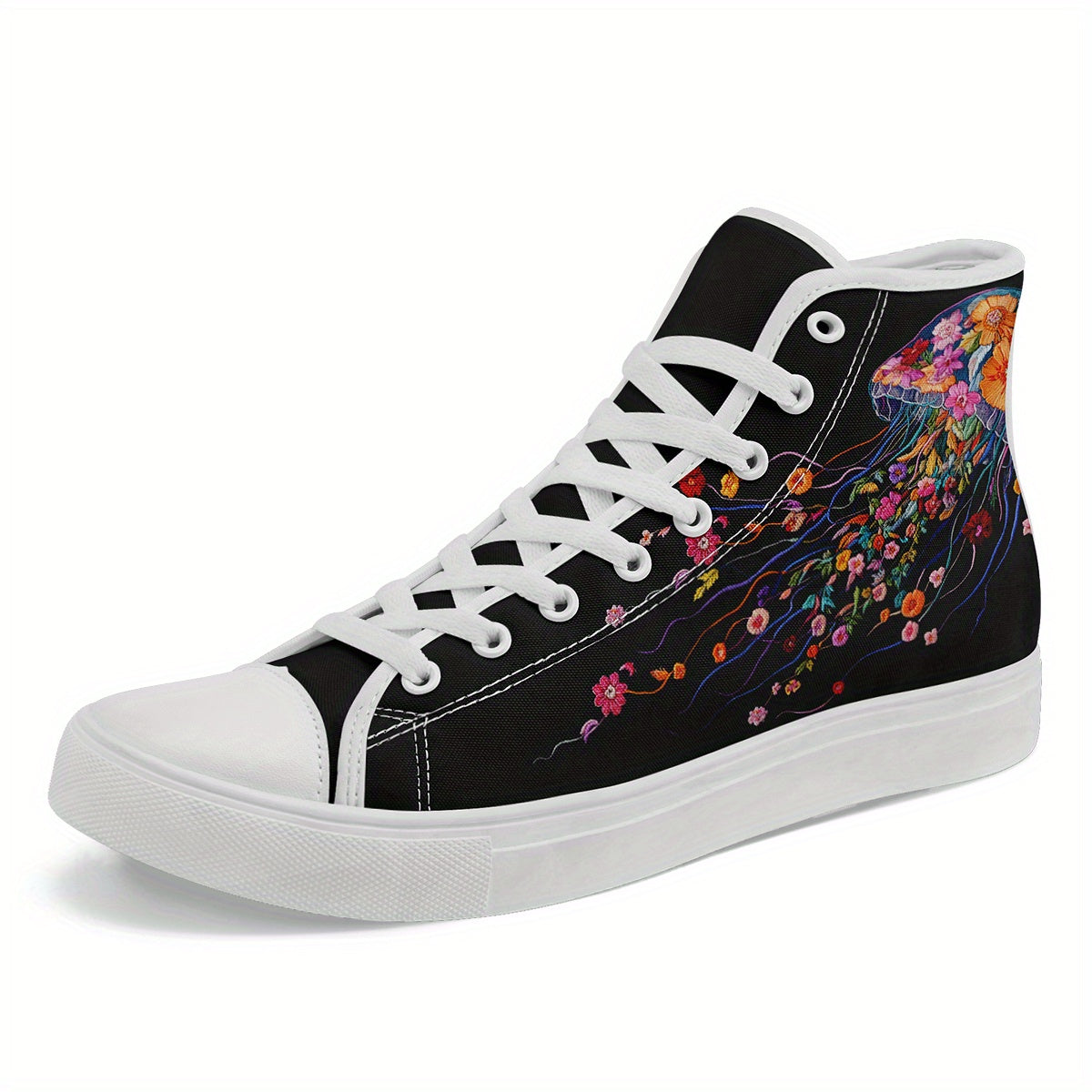 Men's Plus Size High-Top Casual Sneakers, Starry Artistic Print Lightweight Shoes for Street Style & Everyday Comfort, Unisex All-match Shoes for Daily Wear