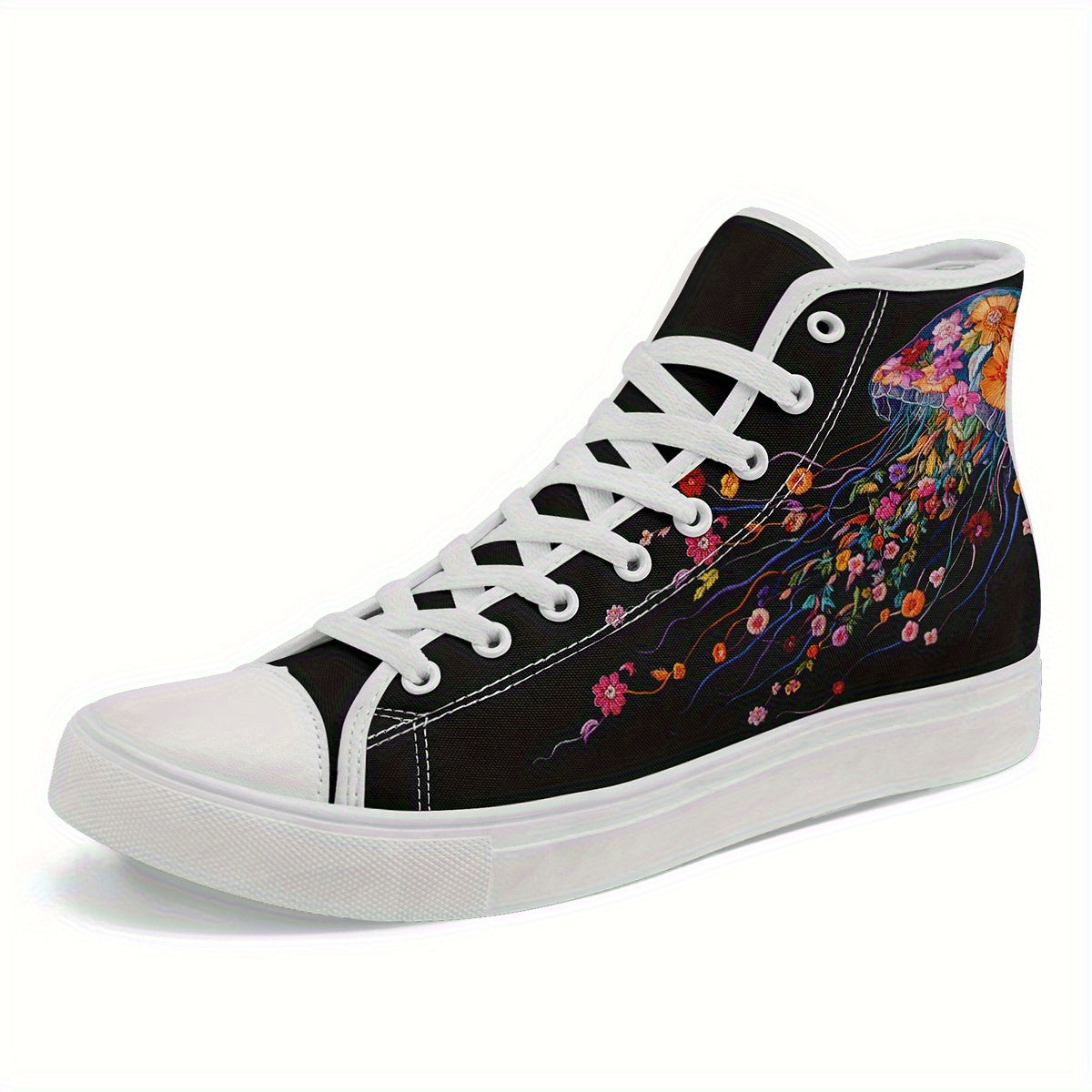 Men's Plus Size High-Top Casual Sneakers, Starry Artistic Print Lightweight Shoes for Street Style & Everyday Comfort, Unisex All-match Shoes for Daily Wear
