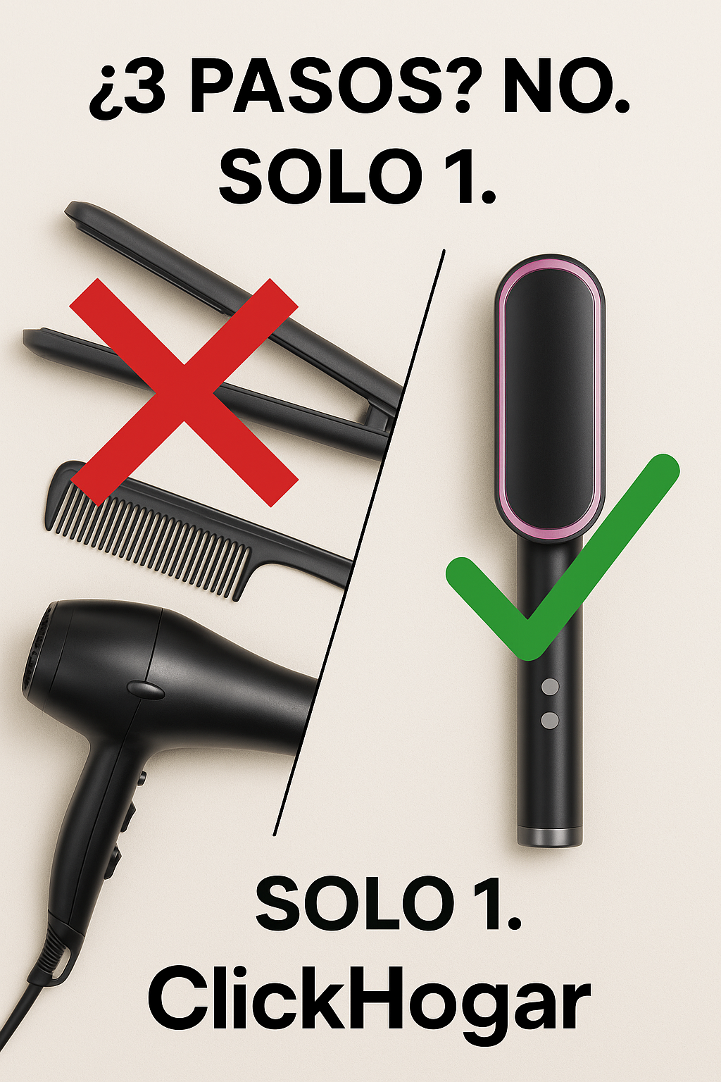 Perie de îndreptat părul Pro-Ion™ [Ediție Salon] — Perfect îndreptat în 5 minute