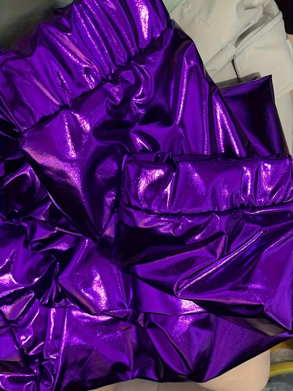 Men'S Stage Performance Fashion Party Gathering Nightclub Style Bronzing Jacket Golden Silvery Purple Jacket