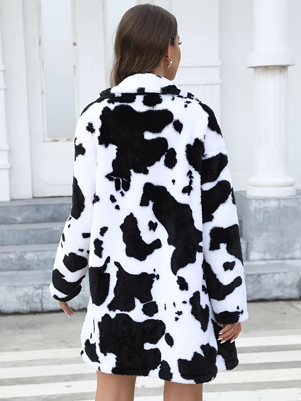 New Style Plush Coat Autumn and Winter Long Coat Thickened Version