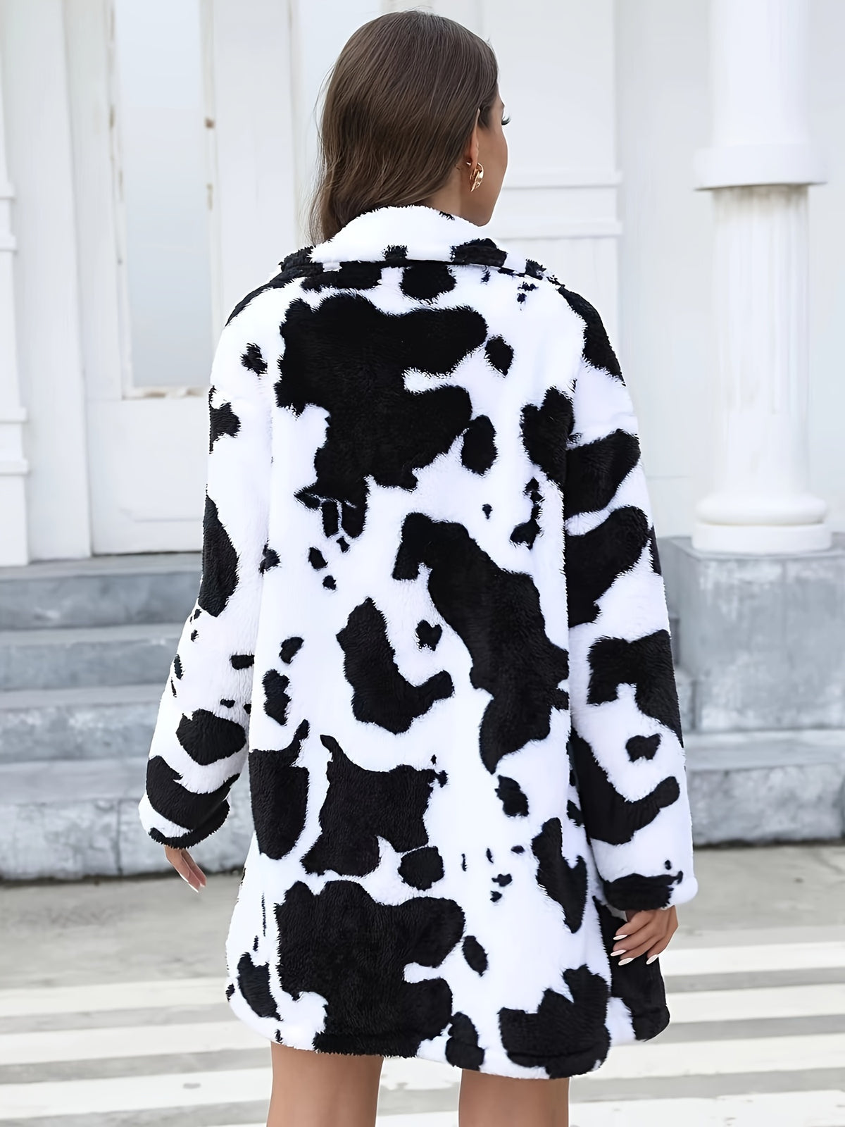 New Style Plush Coat Autumn and Winter Long Coat Thickened Version