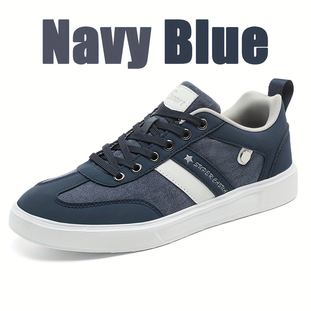 Men's Fashion Classic Casual Shoes, Street Sport Skate Shoes, Soft Sole and Soft Upper, Breathable and Lightweight