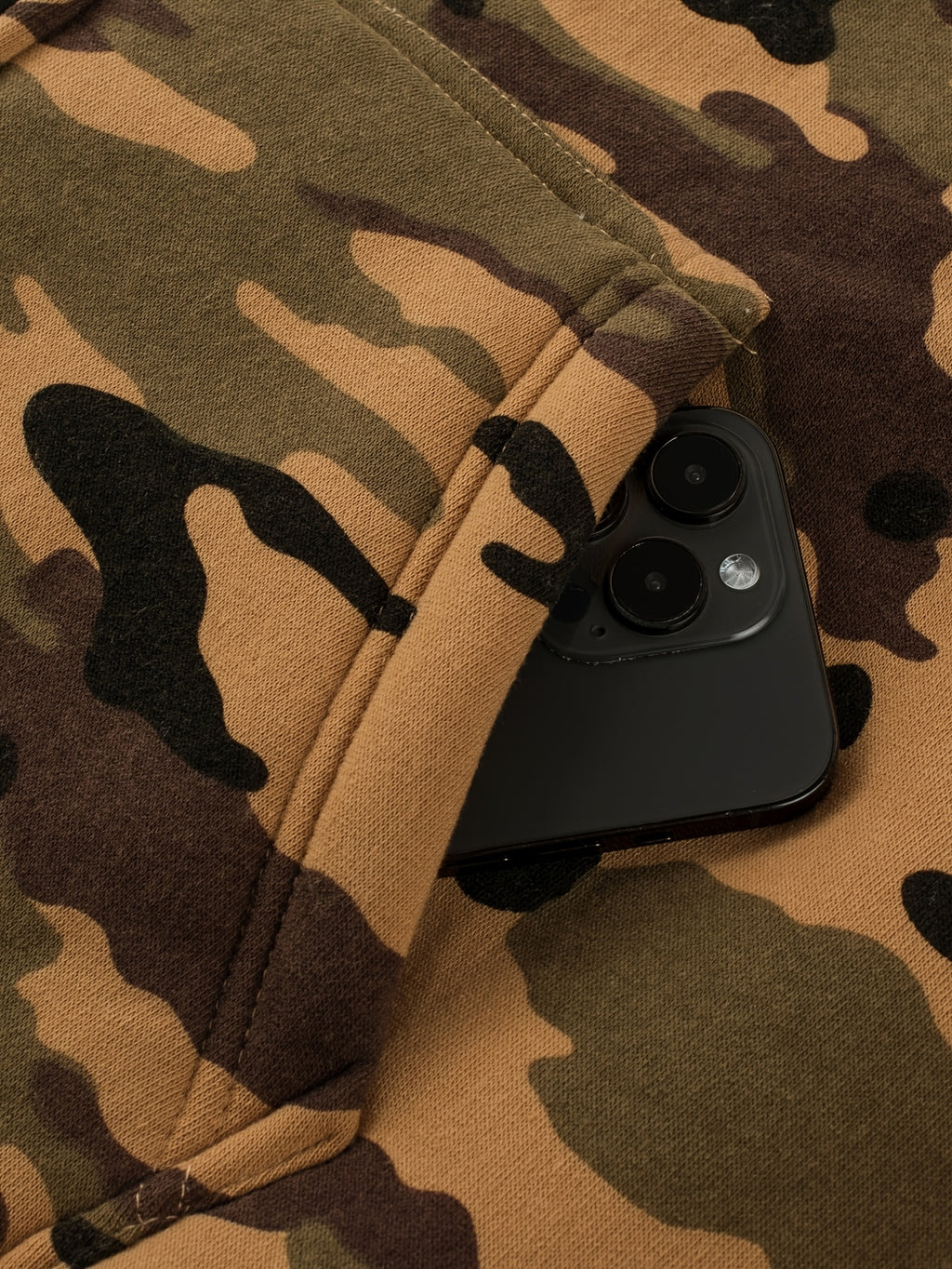 Men'S Composite Fleece Camouflage Winter Warm Fashion Hoodie, Hunting