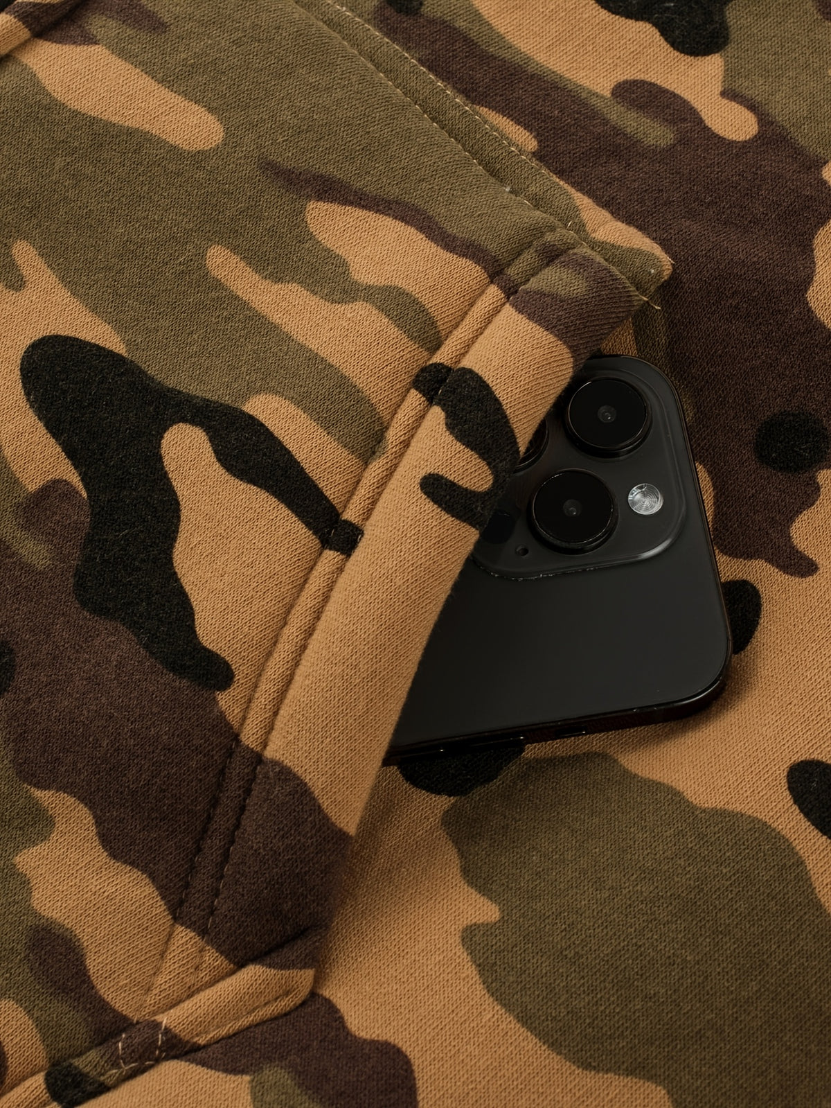 Men'S Composite Fleece Camouflage Winter Warm Fashion Hoodie, Hunting