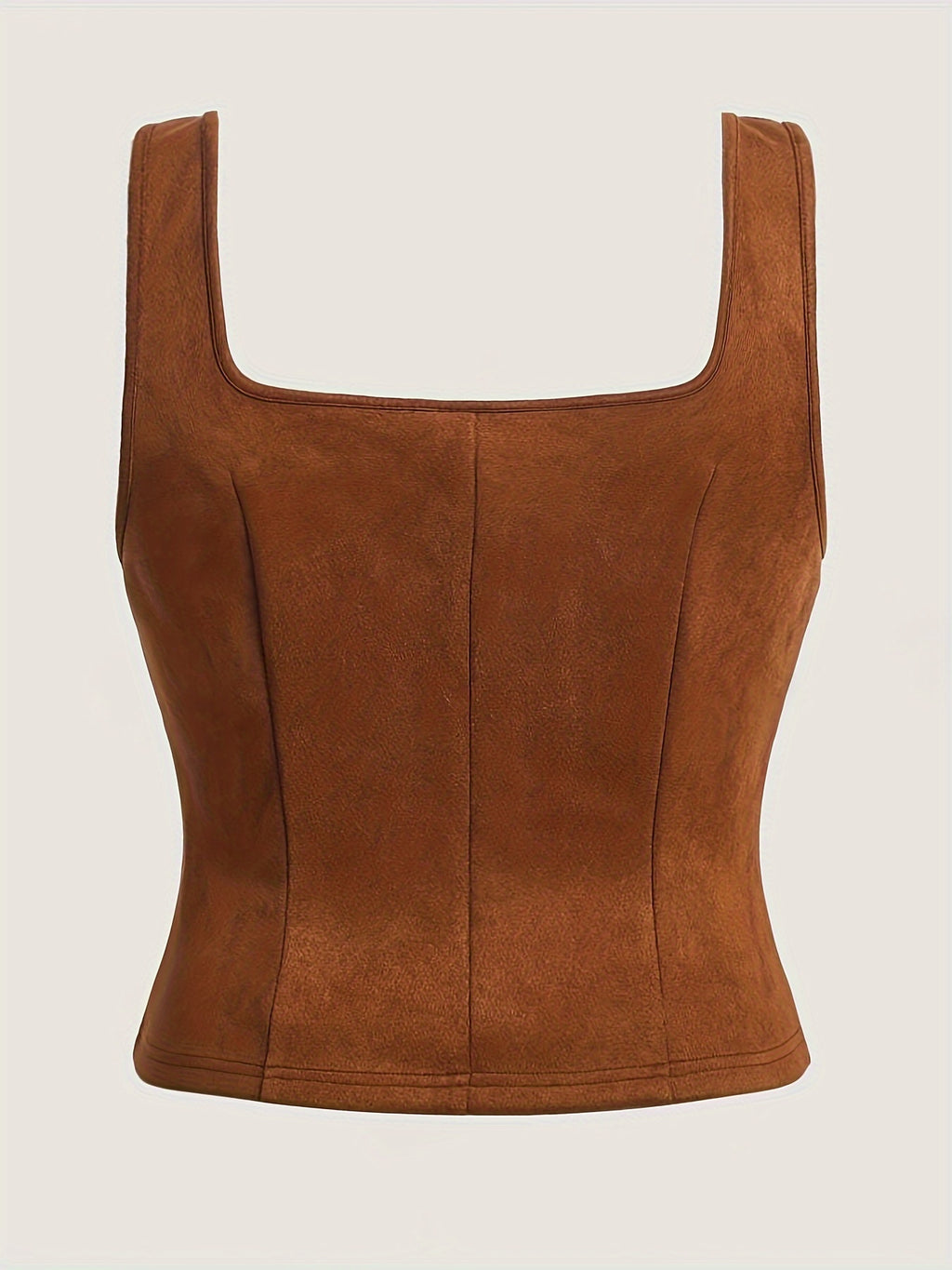 Vintage Elegant Lace-Up Drawstring Top Vest