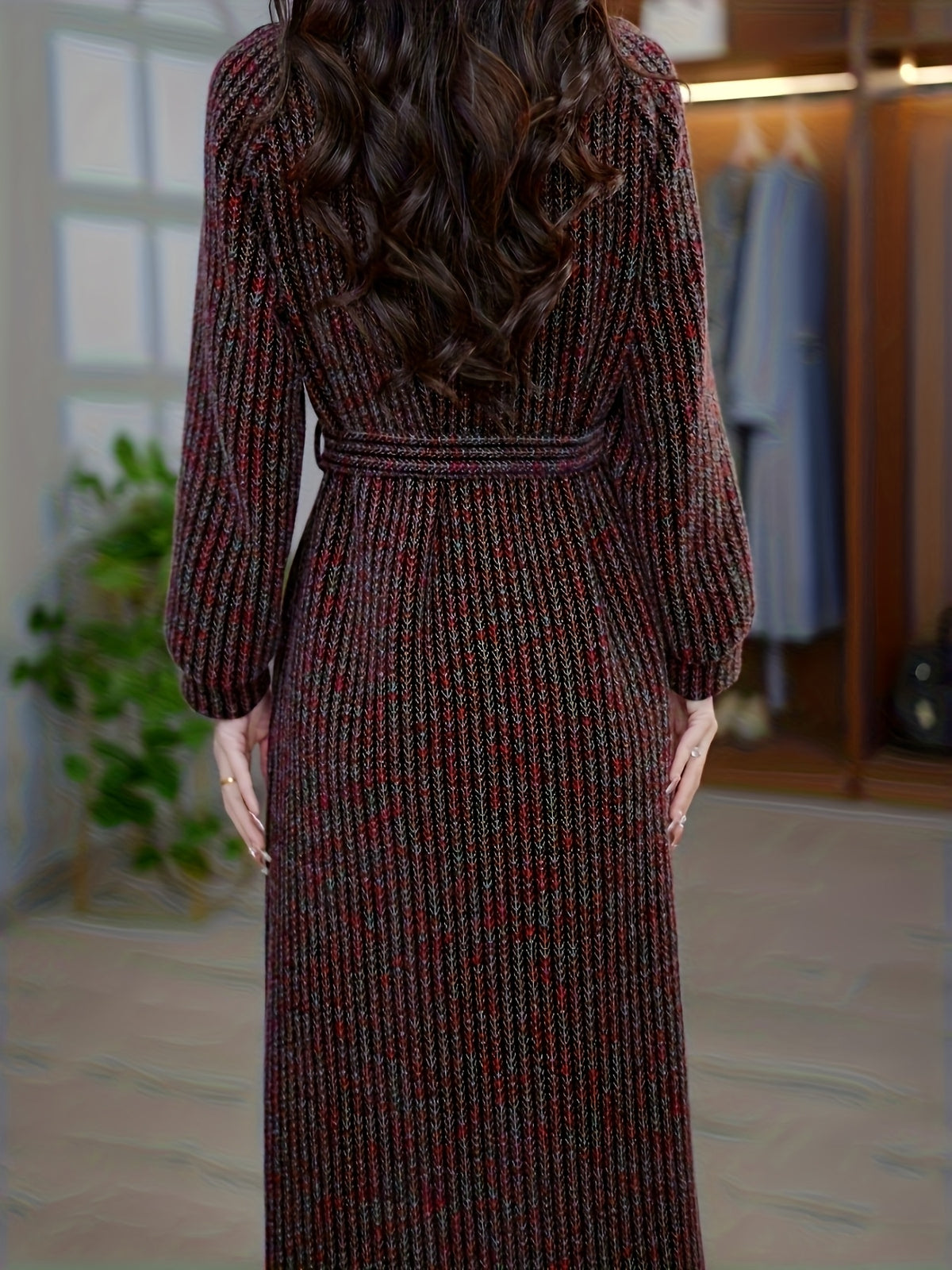 This Women'S High-Neck Zip-Up Faux Two-Piece Mink Velvet Dress Features a Removable Waist Tie Design for a Fitted Look. It'S a Long-Sleeve Dress Suitable for Spring, Autumn, And Winter, Providing Warmth As a Base Layer. Perfect for Casual Outings