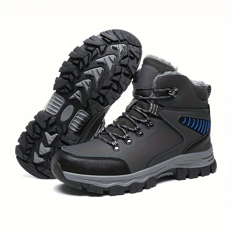 Men's Winter Snow Boots, High Quality and Slip-Resistant, Comfortable with Lining, Warm Outdoor Casual Sports Shoes