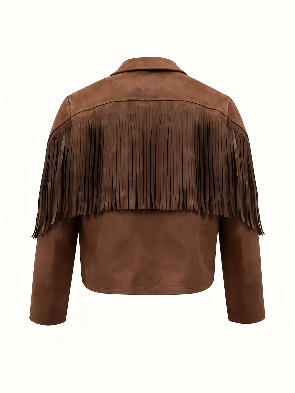 Men'S Faux Velvet Casual Tassel Western Style Coat