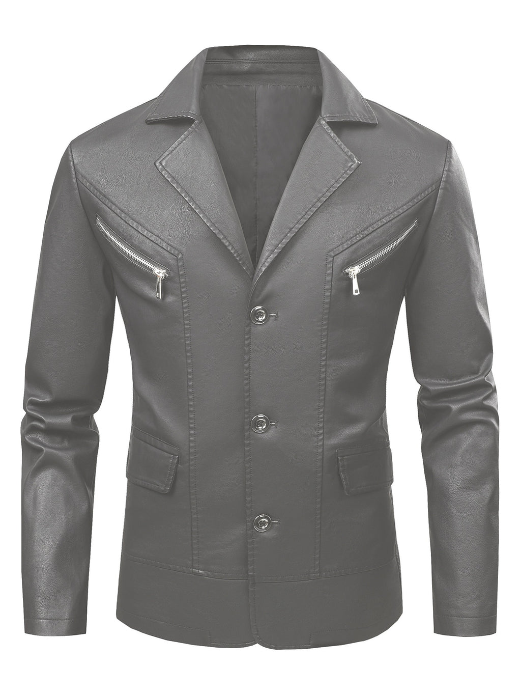 [Pearson OBM] Men'S Casual Jacket, Solid Color Fashion Versatile Suit Jacket, Suitable for Daily Commuting Wear