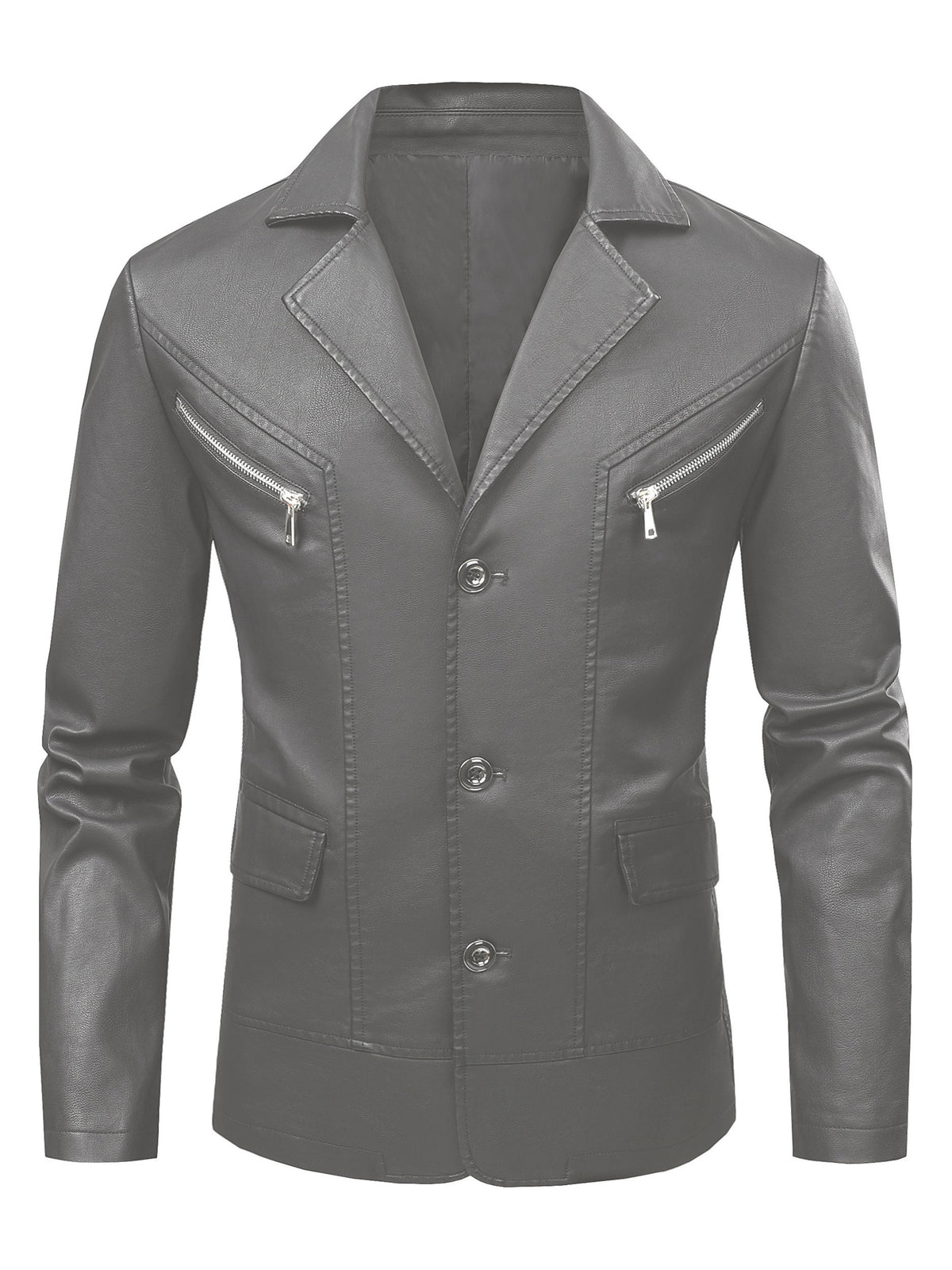 [Pearson OBM] Men'S Casual Jacket, Solid Color Fashion Versatile Suit Jacket, Suitable for Daily Commuting Wear