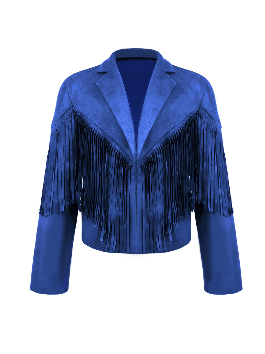 Men'S Faux Velvet Casual Tassel Western Style Coat
