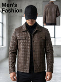 Men's Elegant Camouflage Pattern Jacket - Polyester, Lapel Collar, Long Sleeve, Casual Fashion Outerwear with Pockets for Spring and Autumn, Camouflage Jacket