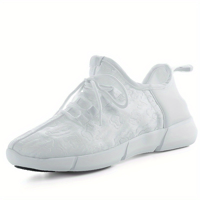 Men's Flashing Luminous Shoes Light Up Trainers LED Rechargeable Glowing Sneaker