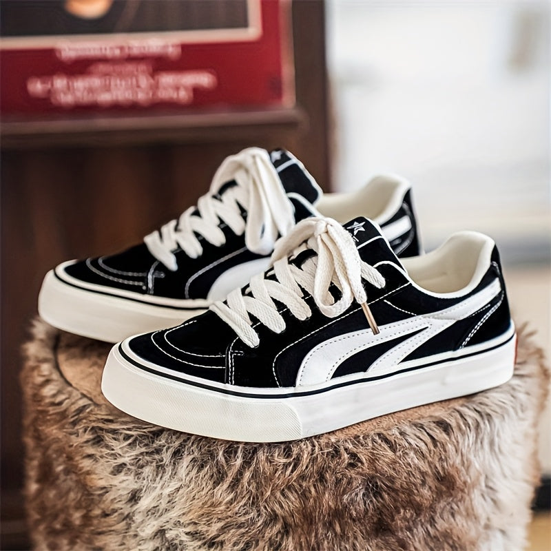 Men's Low-Top Canvas Shoes New Autumn Collection Versatile Athletic Casual Flat-Bottom Classic Skate Shoes Trendy Men's Footwear