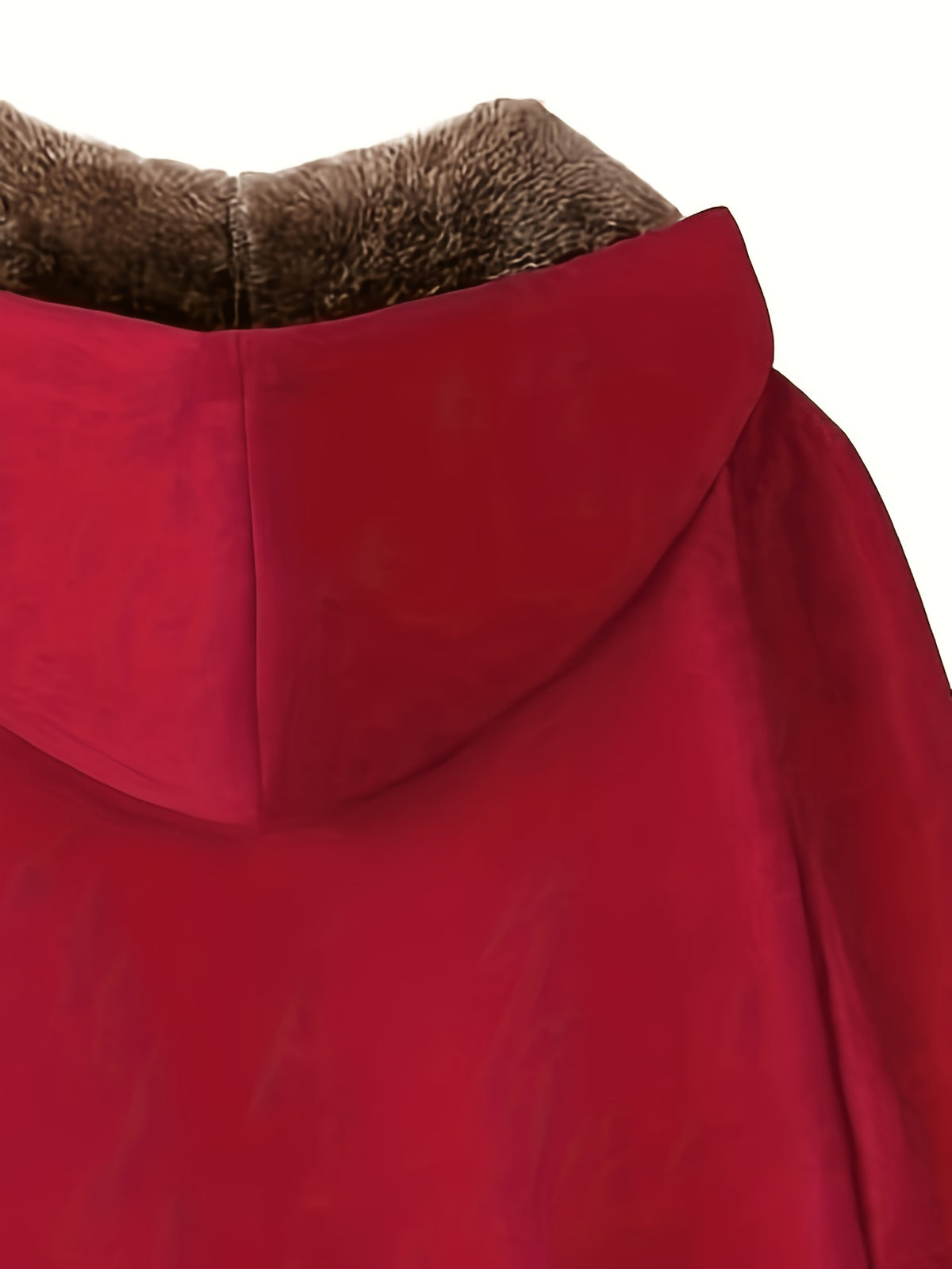 Solid Color Thermal Lined Hooded Jacket for Autumn/Winter Warmth and Casual Wear