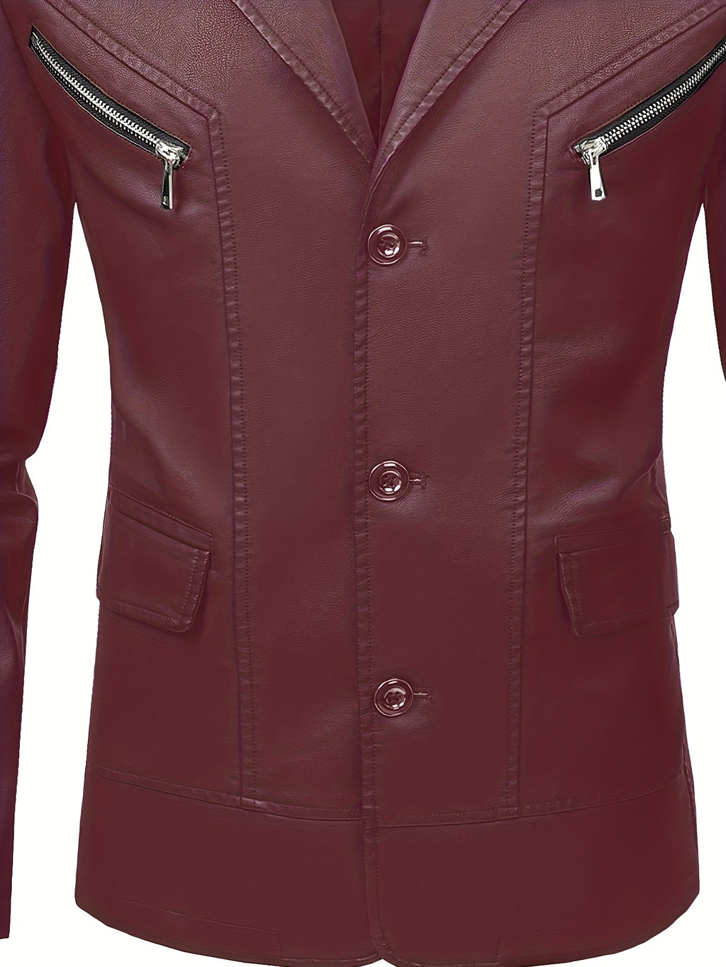 [Pearson OBM] Men'S Casual Jacket, Solid Color Fashion Versatile Suit Jacket, Suitable for Daily Commuting Wear