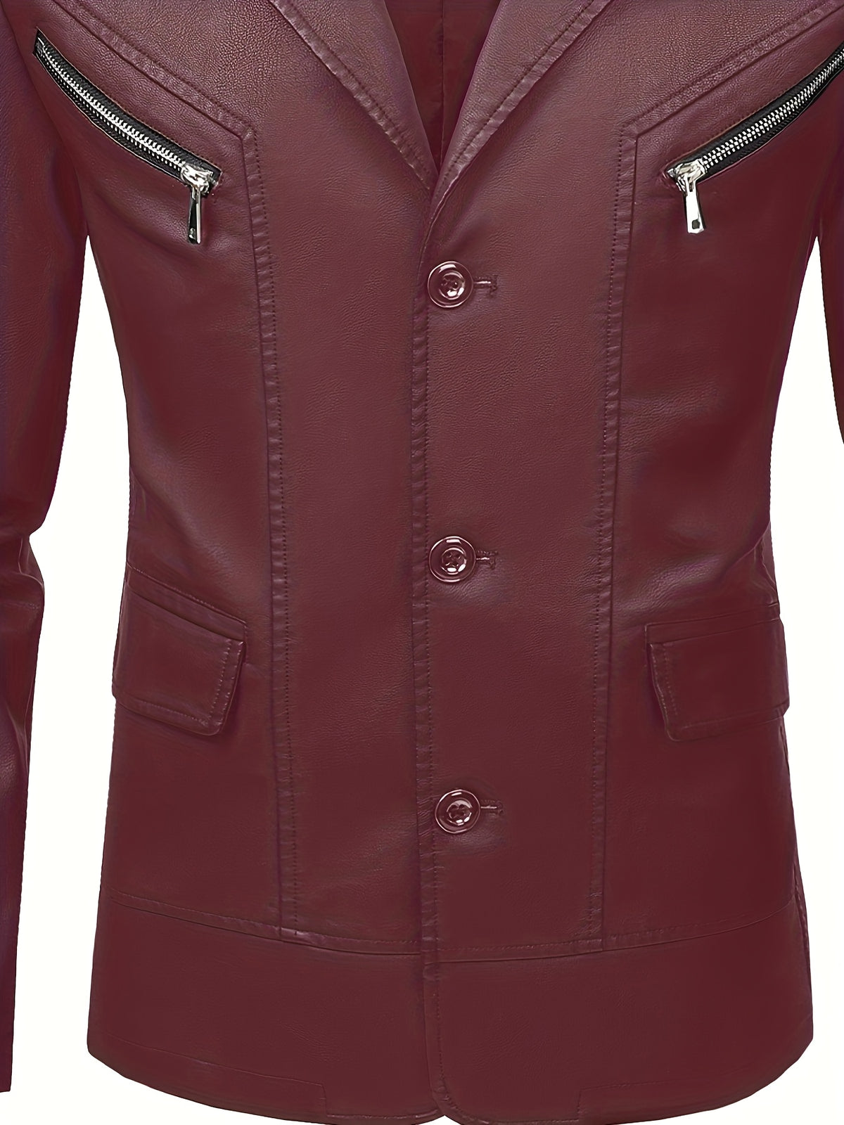 [Pearson OBM] Men'S Casual Jacket, Solid Color Fashion Versatile Suit Jacket, Suitable for Daily Commuting Wear