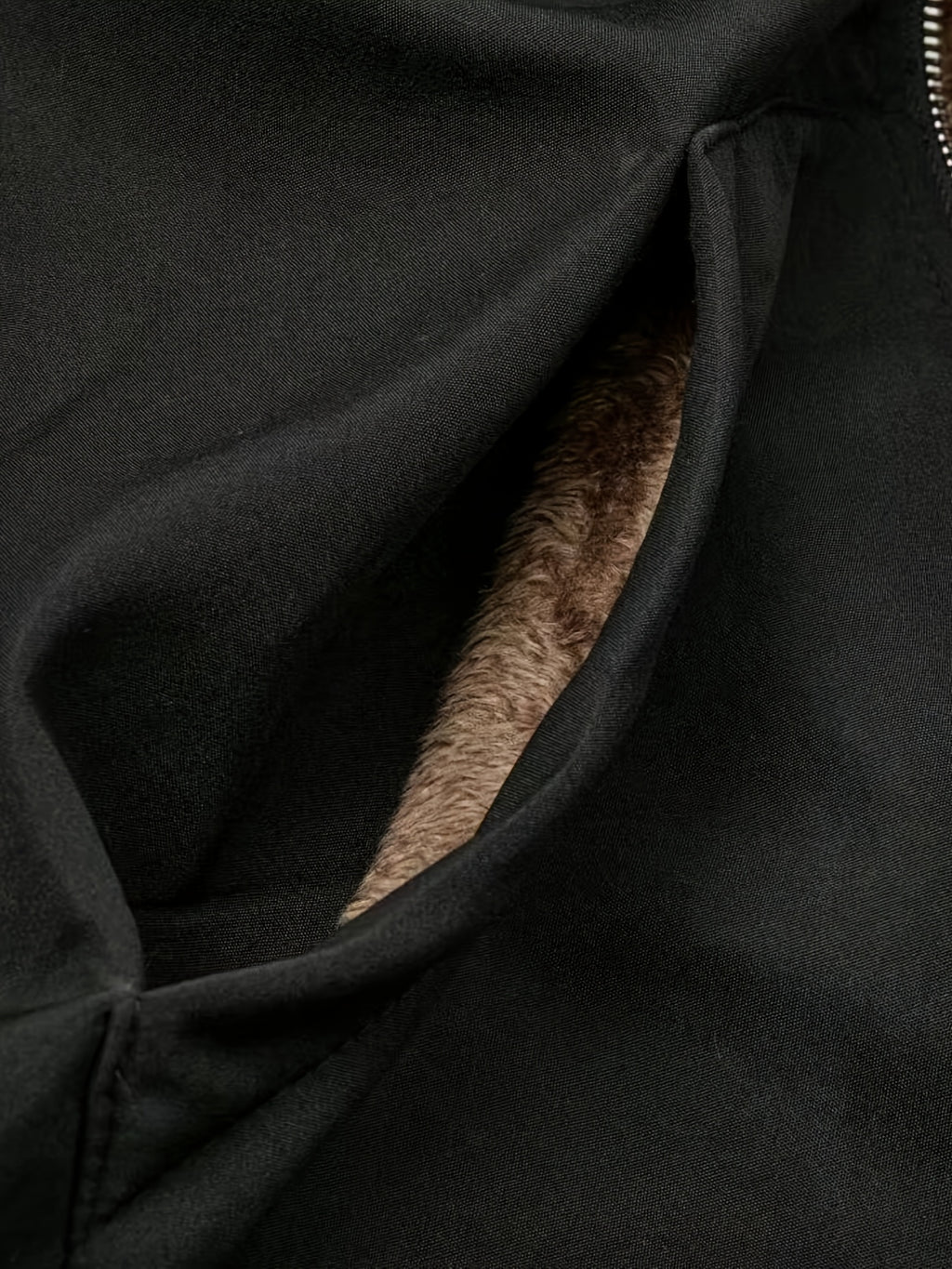 Solid Color Thermal Lined Hooded Jacket for Autumn/Winter Warmth and Casual Wear