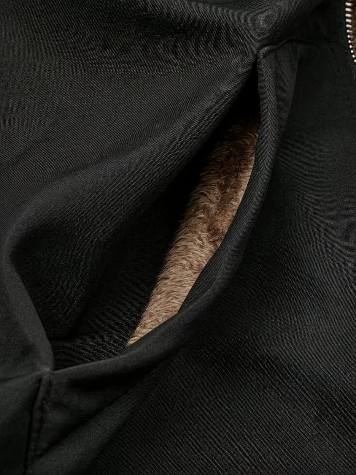 Solid Color Thermal Lined Hooded Jacket for Autumn/Winter Warmth and Casual Wear