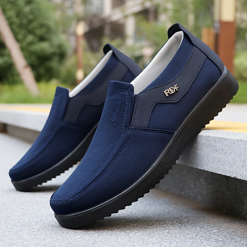 [Men's Casual Shoes] Men's Fashion Solid Casual Shoes - Lightweight, Slip-On - Perfect Outdoor Adventure Shoes, Ideal for Leisure Enthusiasts