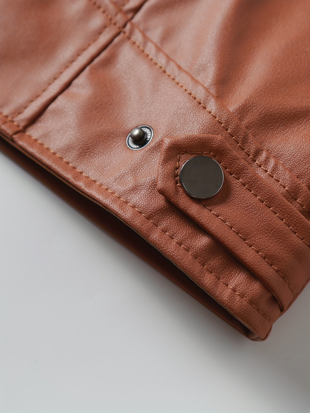 New Autumn/Winter Men's Jacket, European/American Style Motorcycle Jacket, Men's Stand Collar Windproof Winter Outerwear