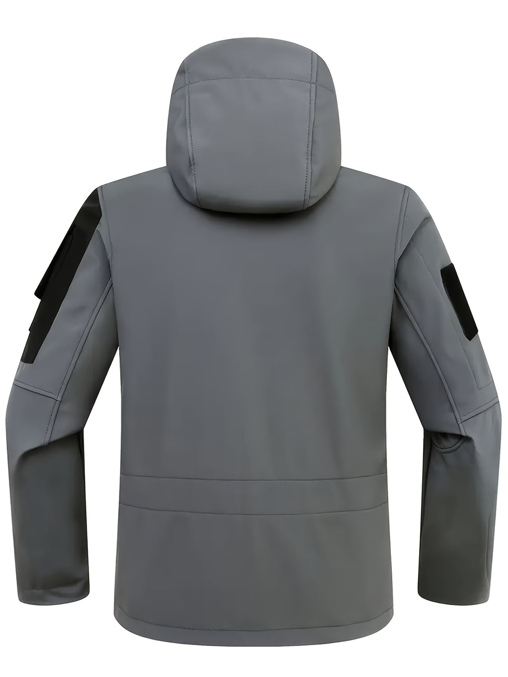 Winter Shark Skin Softshell Hooded Jacket Multi-pocket Tactical Windbreaker for Outdoor Adventures -lined Thermal Fabric Ideal for Snowy Weather and Hiking ExcursionsWinter Shark Skin Softshell Hooded Jacket Multi-pocket Tactical Windbreaker Fo