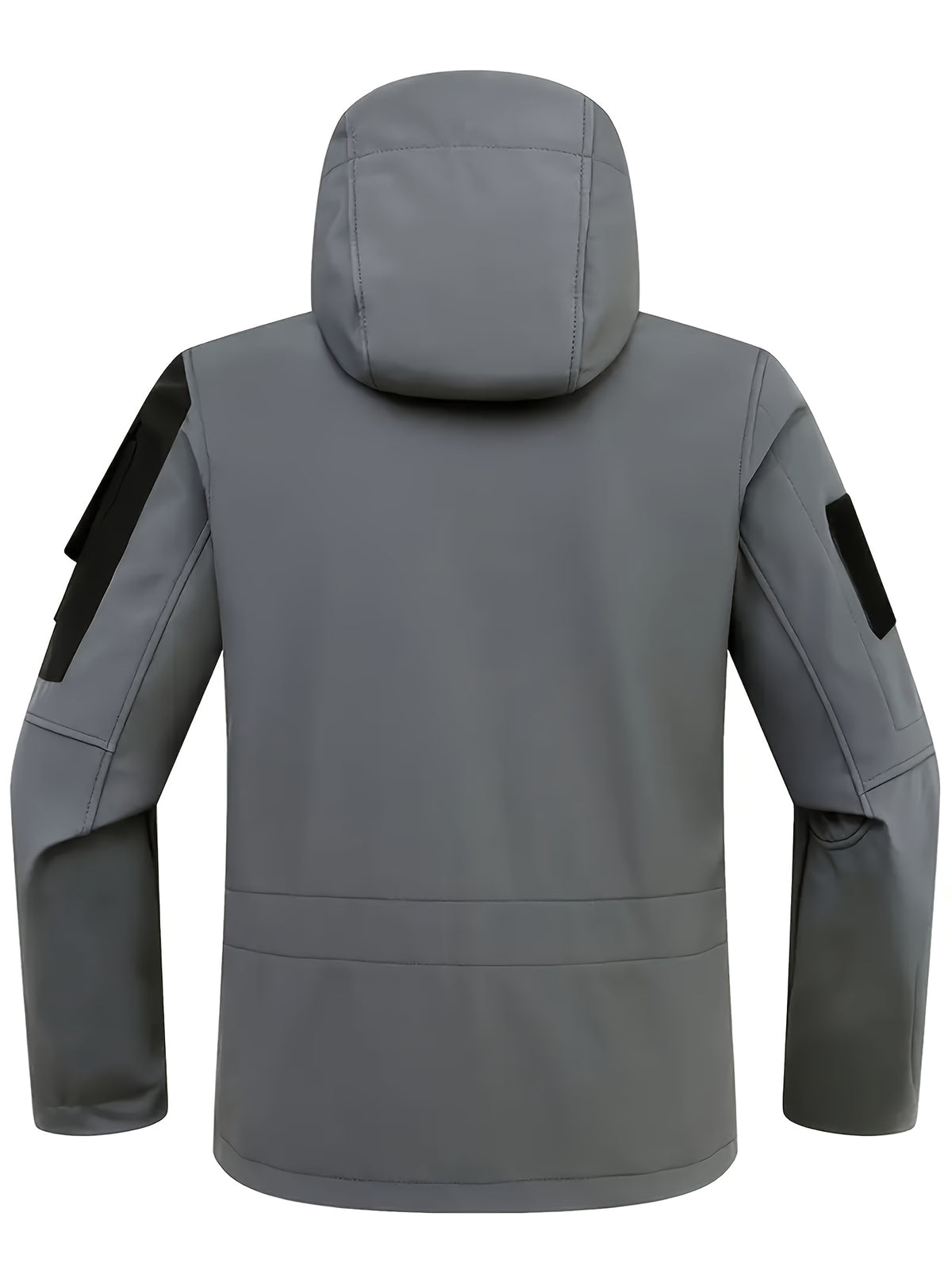 Winter Shark Skin Softshell Hooded Jacket Multi-pocket Tactical Windbreaker for Outdoor Adventures -lined Thermal Fabric Ideal for Snowy Weather and Hiking ExcursionsWinter Shark Skin Softshell Hooded Jacket Multi-pocket Tactical Windbreaker Fo