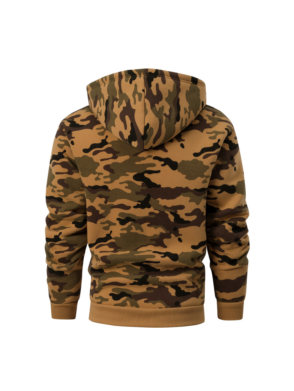 Men'S Composite Fleece Camouflage Winter Warm Fashion Hoodie, Hunting