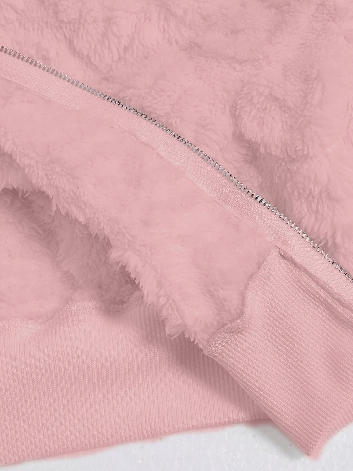 Women's Fashion Zip-Up Short Faux Fur Coat