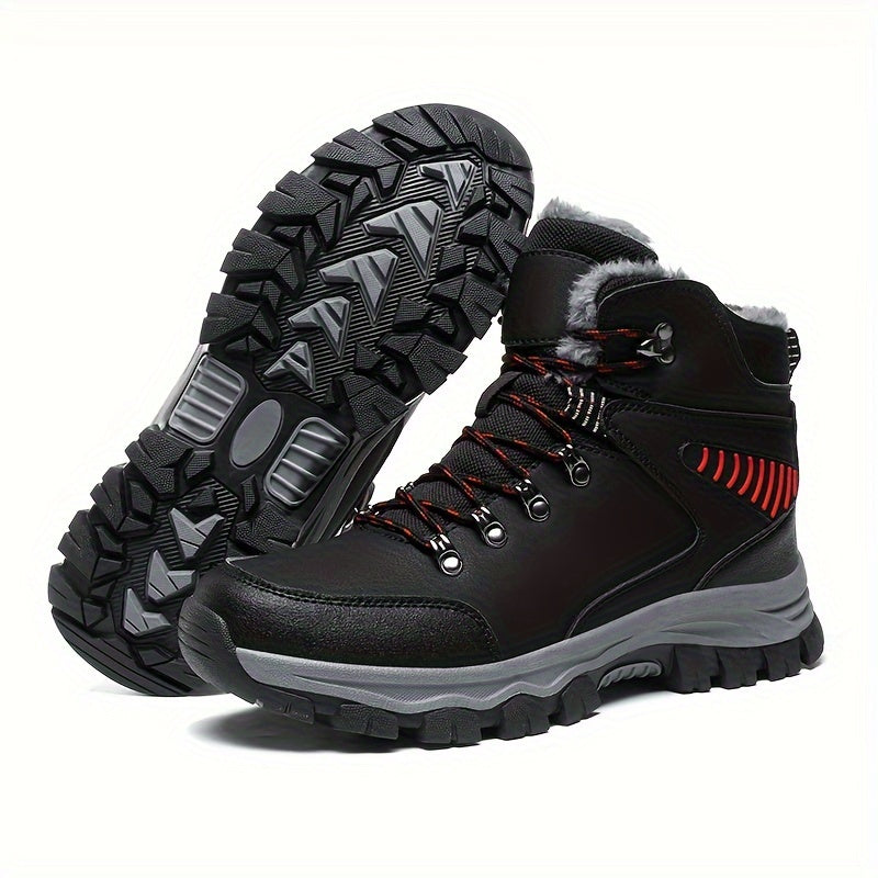 Men's Winter Snow Boots, High Quality and Slip-Resistant, Comfortable with Lining, Warm Outdoor Casual Sports Shoes