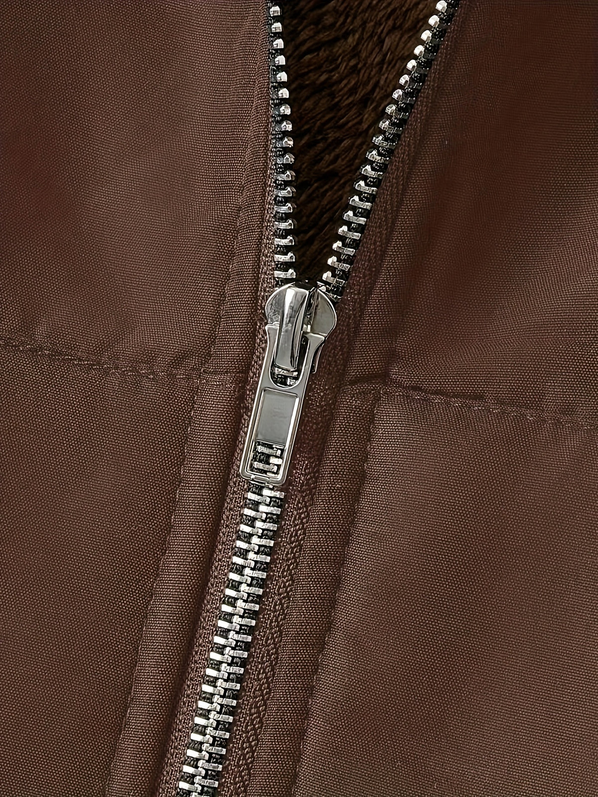 Solid Color Thermal Lined Hooded Jacket for Autumn/Winter Warmth and Casual Wear