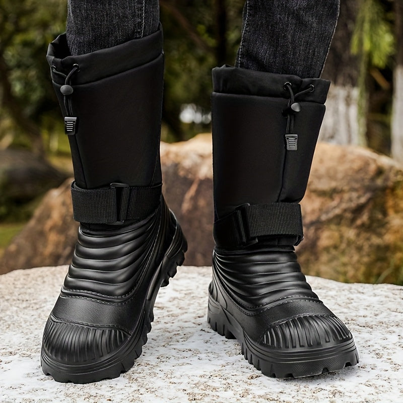 New Men'S Stylish Snow Boots, Outdoor Insulated Warm Hiking Shoes, Comfortable And Versatile Non-Slip Winter Footwear for Men, Available in Large Sizes from 38 to 51