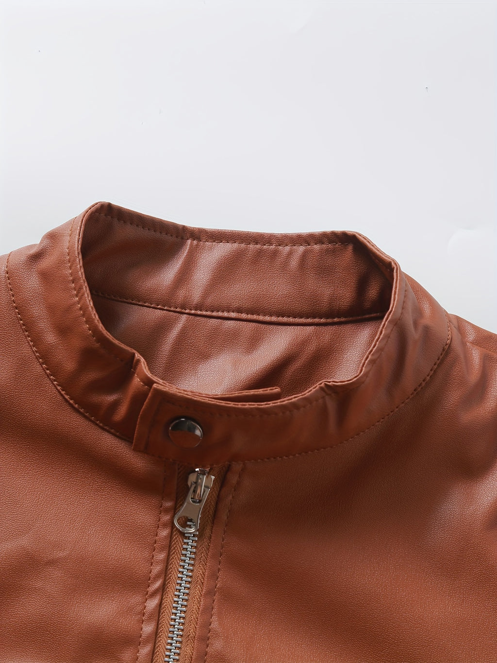 New Autumn/Winter Men's Jacket, European/American Style Motorcycle Jacket, Men's Stand Collar Windproof Winter Outerwear