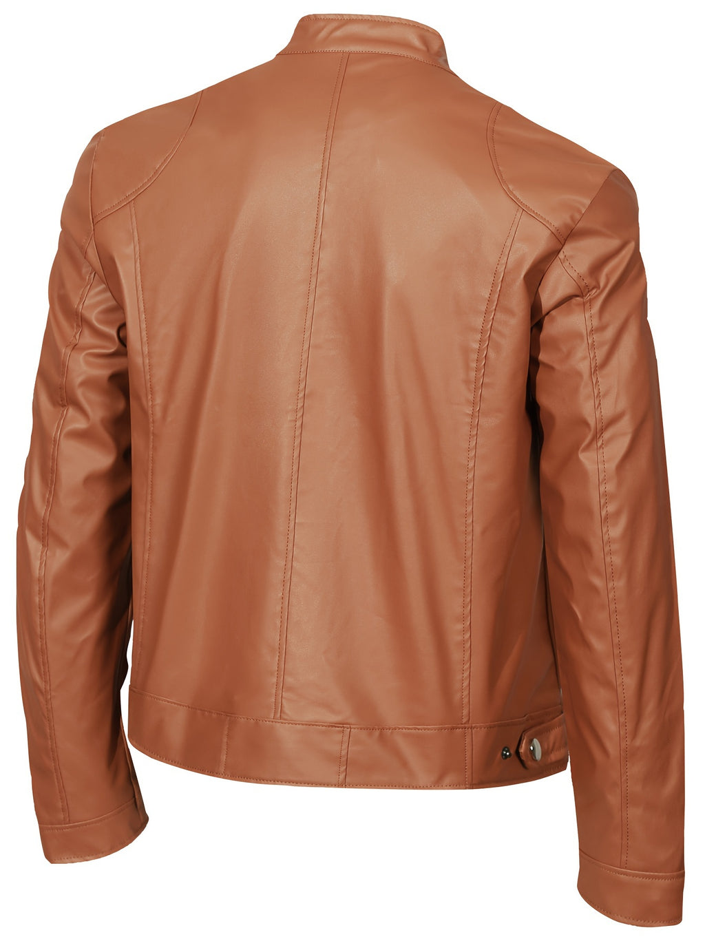 New Autumn/Winter Men's Jacket, European/American Style Motorcycle Jacket, Men's Stand Collar Windproof Winter Outerwear