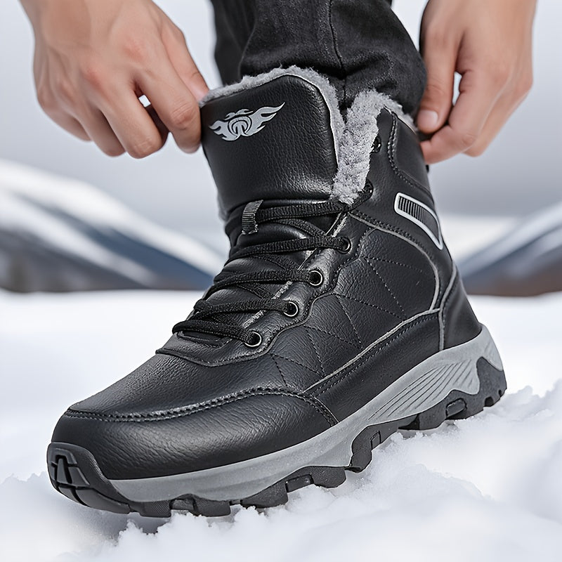 Winter New Fashion Men's Hiking Shoes Snow Boots Outdoor Casual Sports Shoes Large Size 39-48