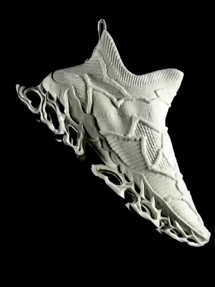 Men'S Breathable Shock Absorbing Shoes Running Race Blade Sneakers with Assorted Colors