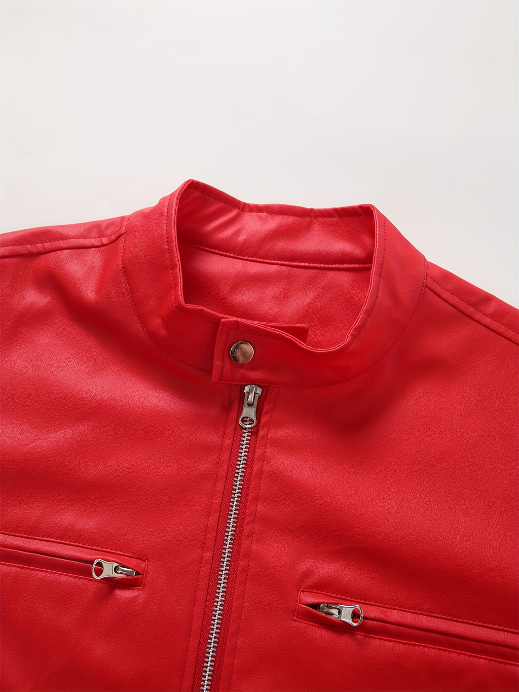 New Autumn/Winter Men's Jacket, European/American Style Motorcycle Jacket, Men's Stand Collar Windproof Winter Outerwear
