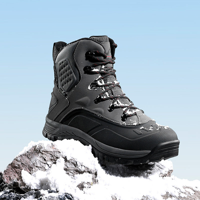 NORTIV 8 Men's Insulated Waterproof Construction Hiking Winter Snow Boots Winter Work Hunting Ice Fishing Trekking Outdoor Adventures