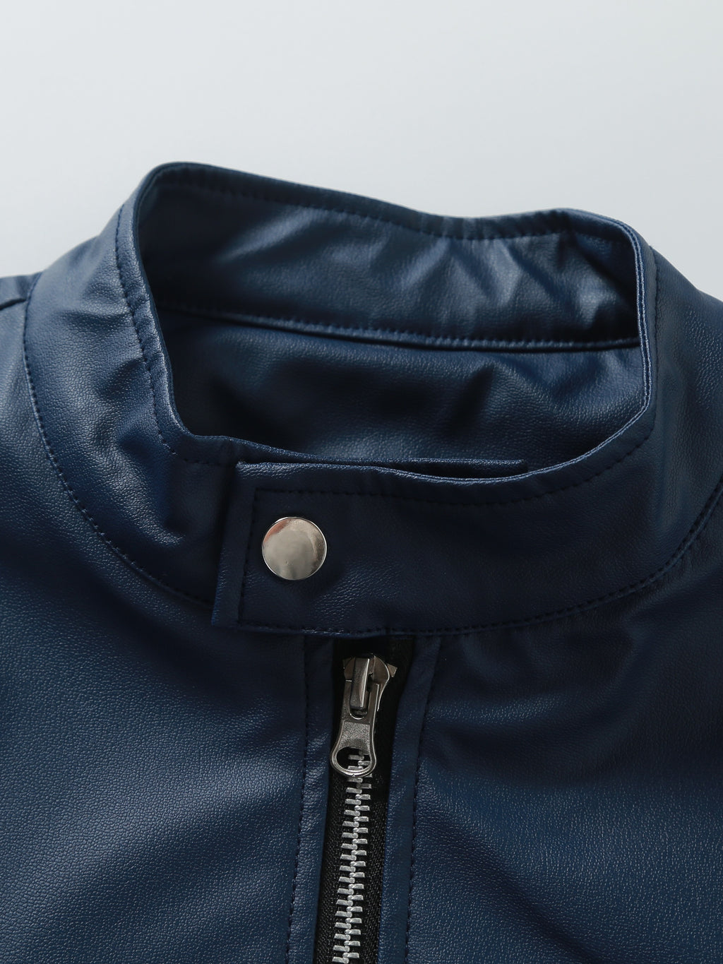 New Autumn/Winter Men's Jacket, European/American Style Motorcycle Jacket, Men's Stand Collar Windproof Winter Outerwear