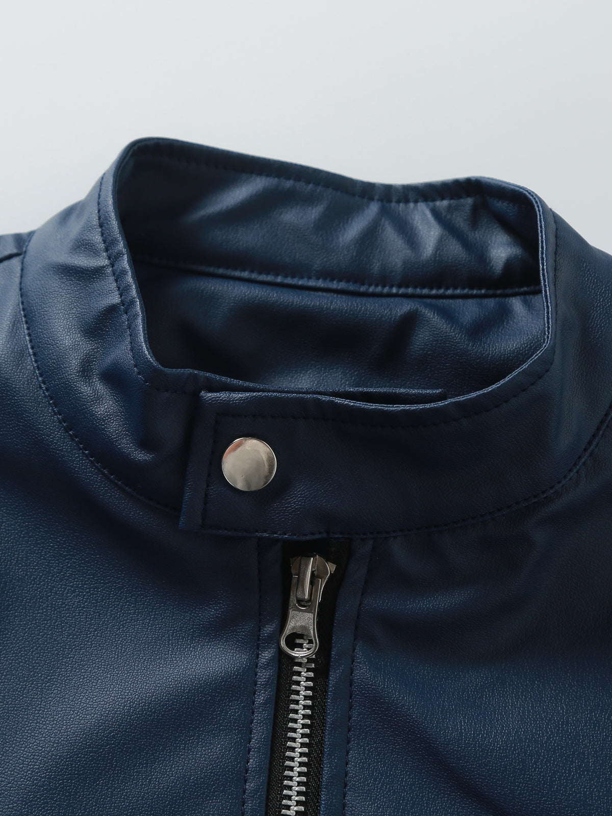 New Autumn/Winter Men's Jacket, European/American Style Motorcycle Jacket, Men's Stand Collar Windproof Winter Outerwear