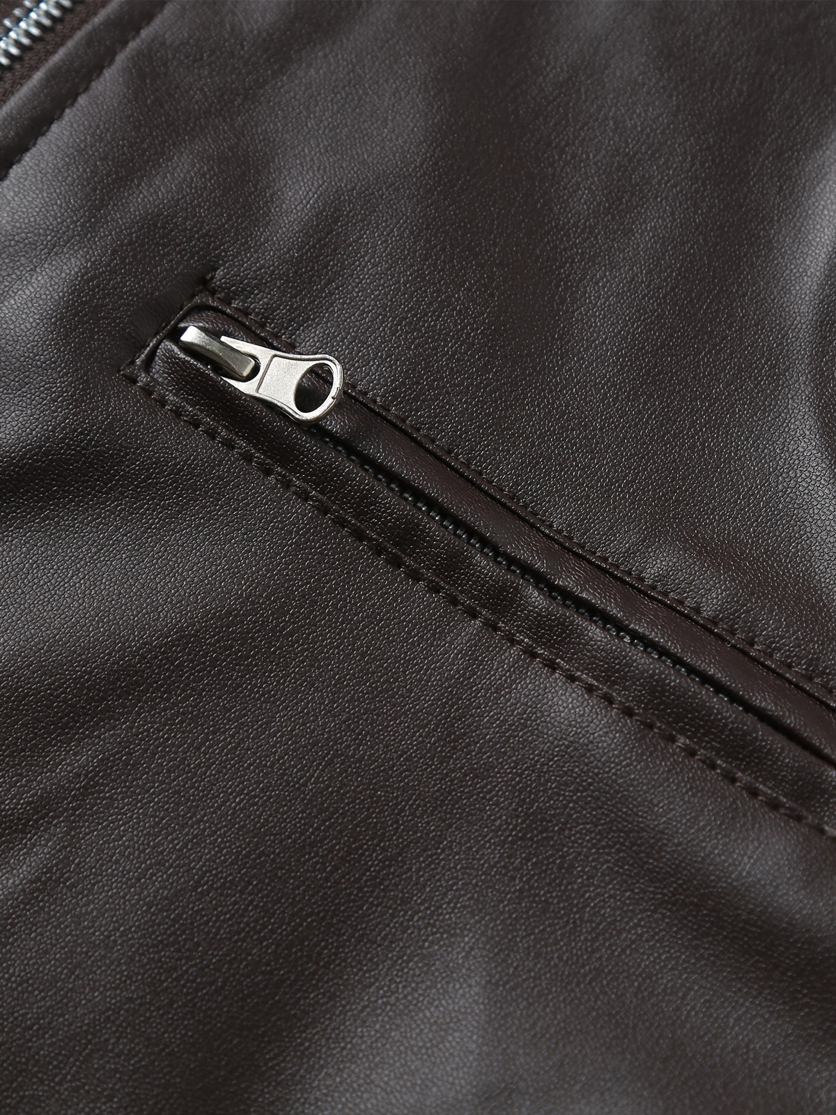 New Autumn/Winter Men's Jacket, European/American Style Motorcycle Jacket, Men's Stand Collar Windproof Winter Outerwear