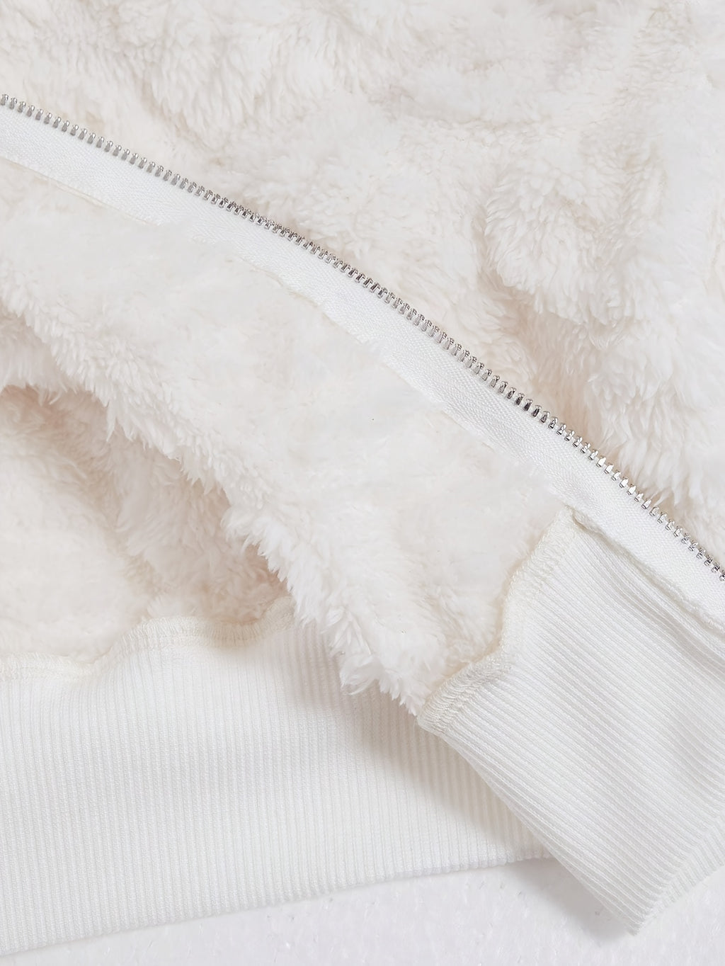 Women's Fashion Zip-Up Short Faux Fur Coat